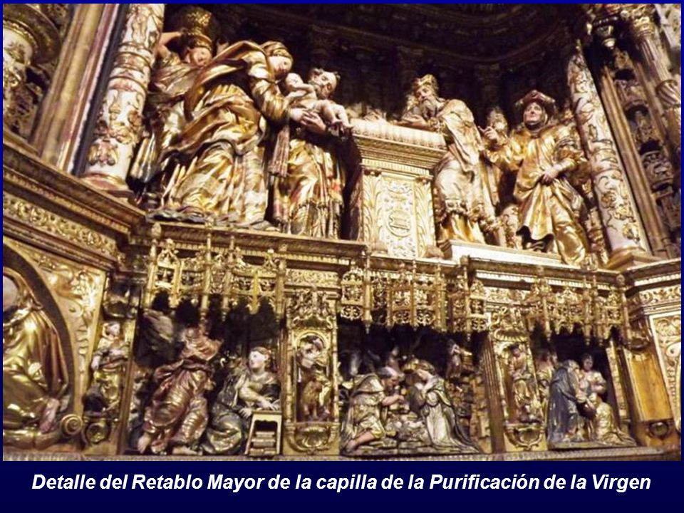 Detalle del Retablo Mayor de la capilla de la Purificación de la Virgen