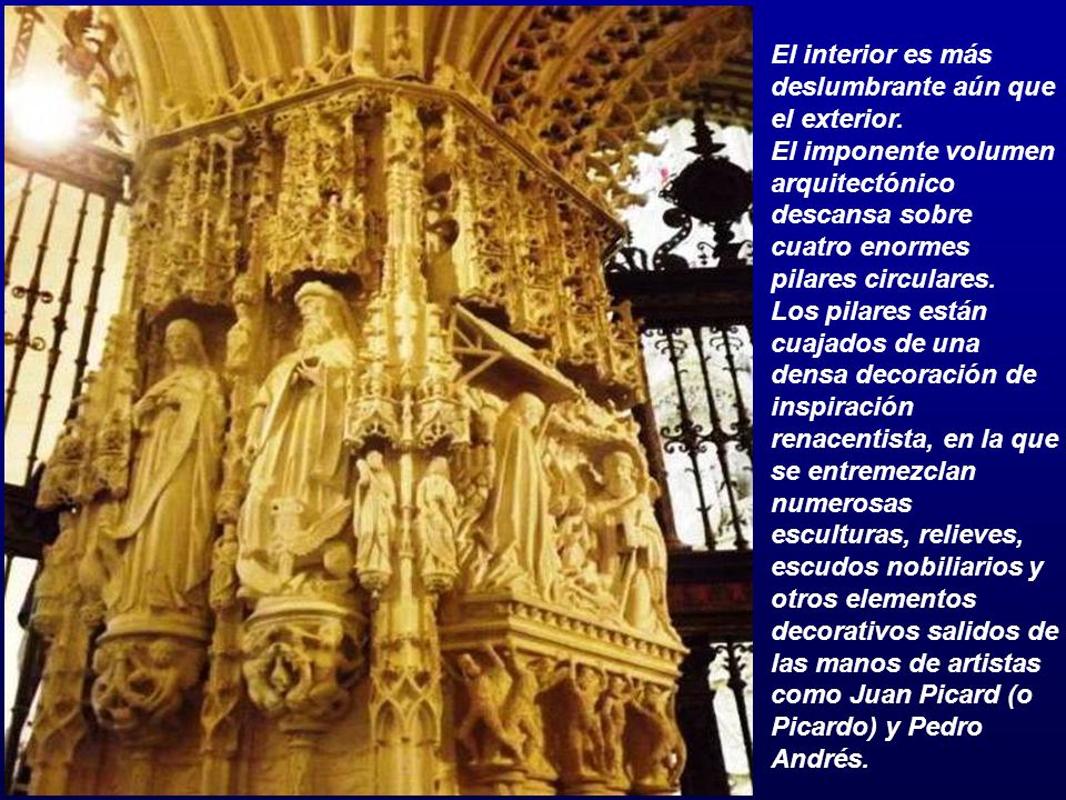 El interior es más deslumbrante aún que el exterior.
