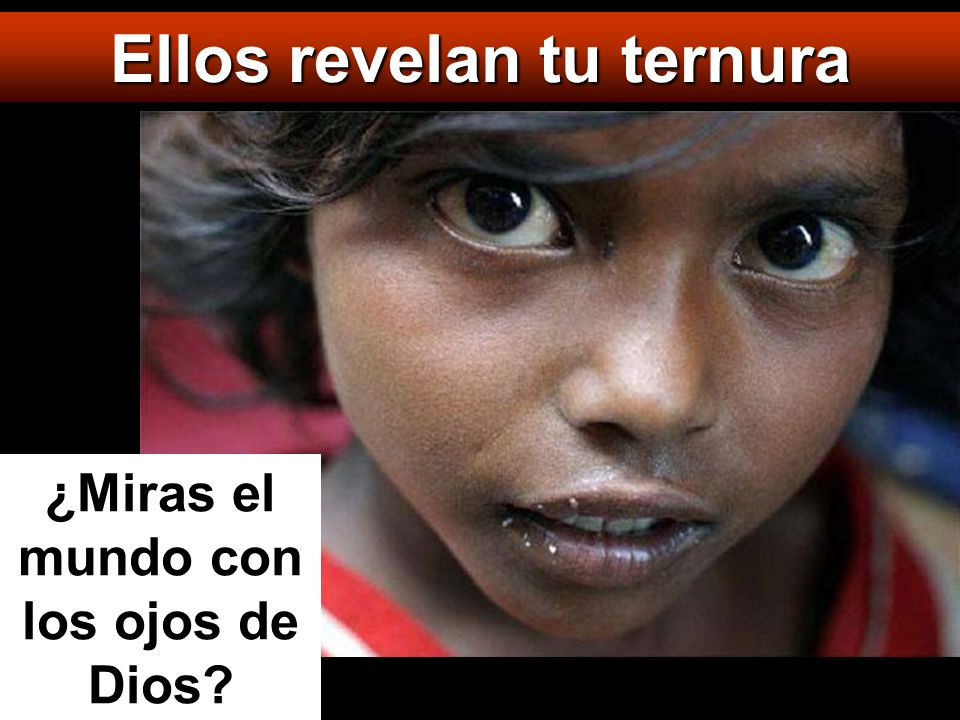 Ellos revelan tu ternura ¿Miras el mundo con los ojos de Dios