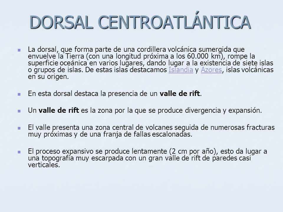 DORSAL CENTROATLÁNTICA