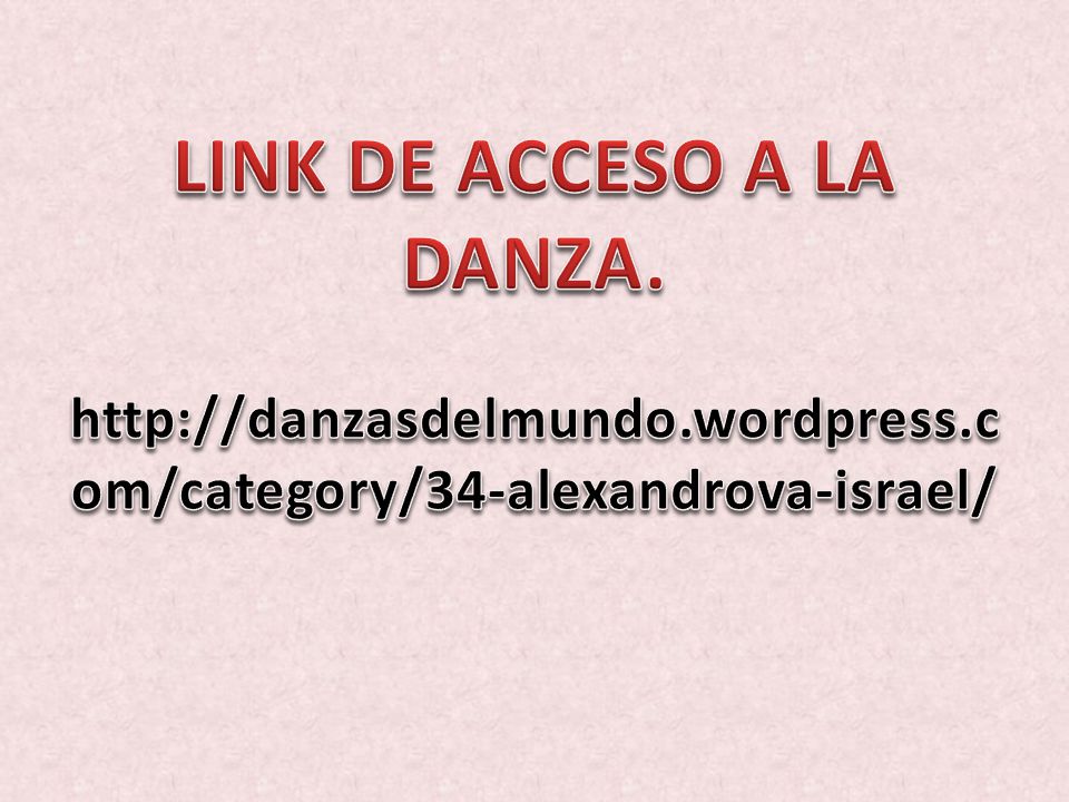 LINK DE ACCESO A LA DANZA.   wordpress