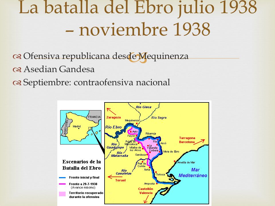 La batalla del Ebro julio 1938 – noviembre 1938