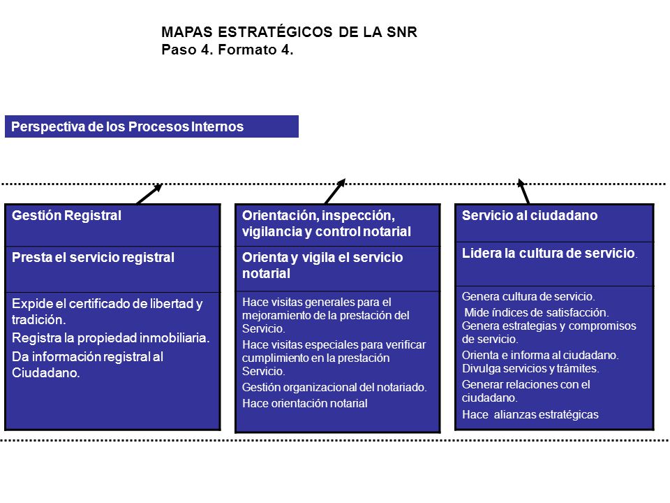 MAPAS ESTRATÉGICOS DE LA SNR Paso 4. Formato 4.