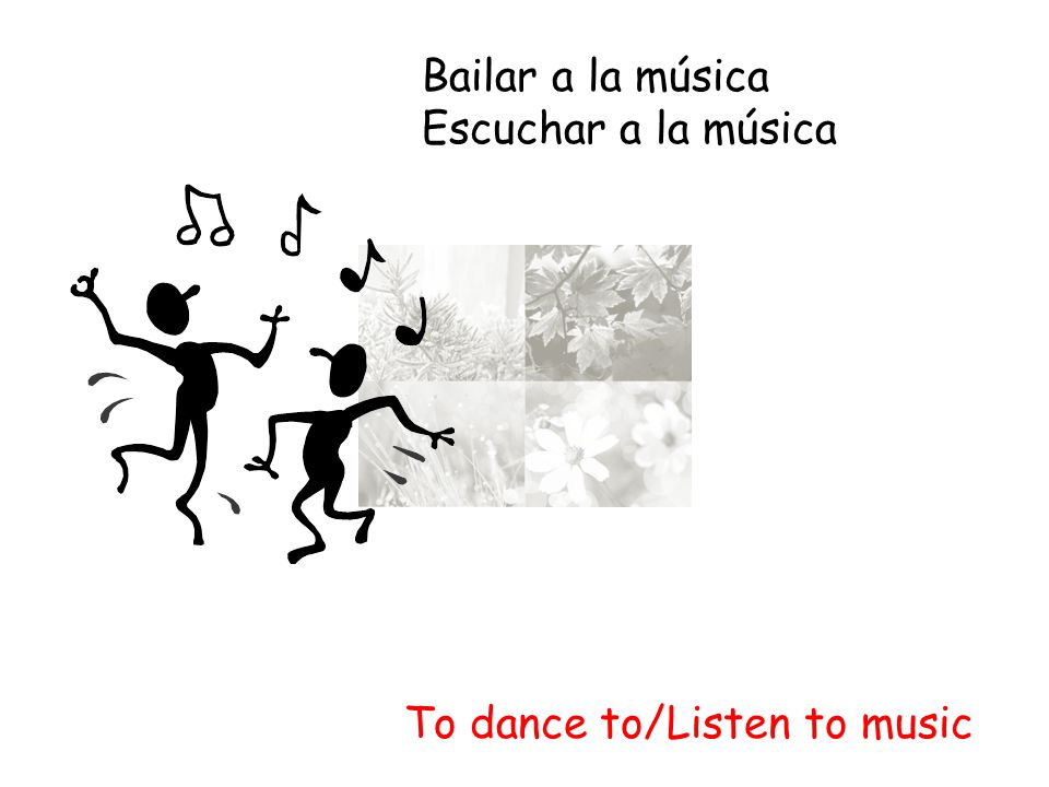 To dance to/Listen to music