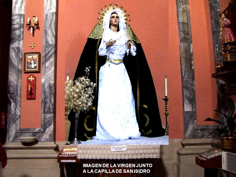 IMAGEN DE LA VIRGEN JUNTO A LA CAPILLA DE SAN ISIDRO