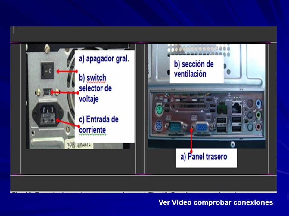 Ver Video comprobar conexiones