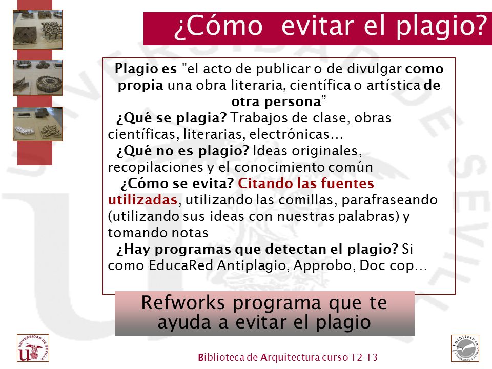Refworks programa que te ayuda a evitar el plagio