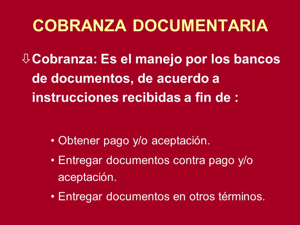 COBRANZA DOCUMENTARIA