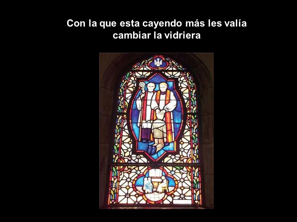 Con la que esta cayendo más les valía cambiar la vidriera