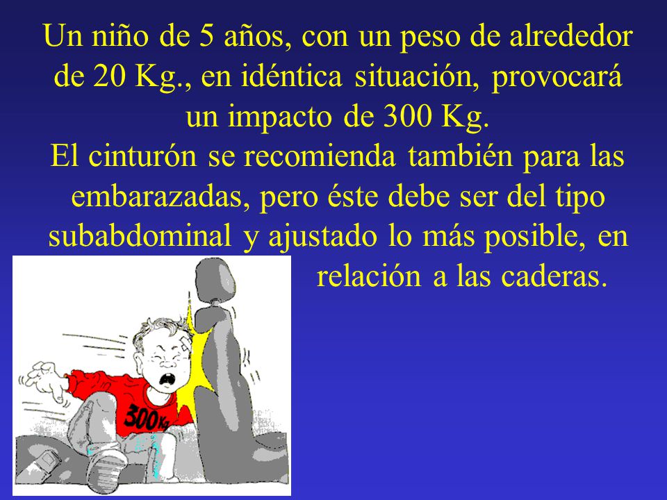 Un niño de 5 años, con un peso de alrededor