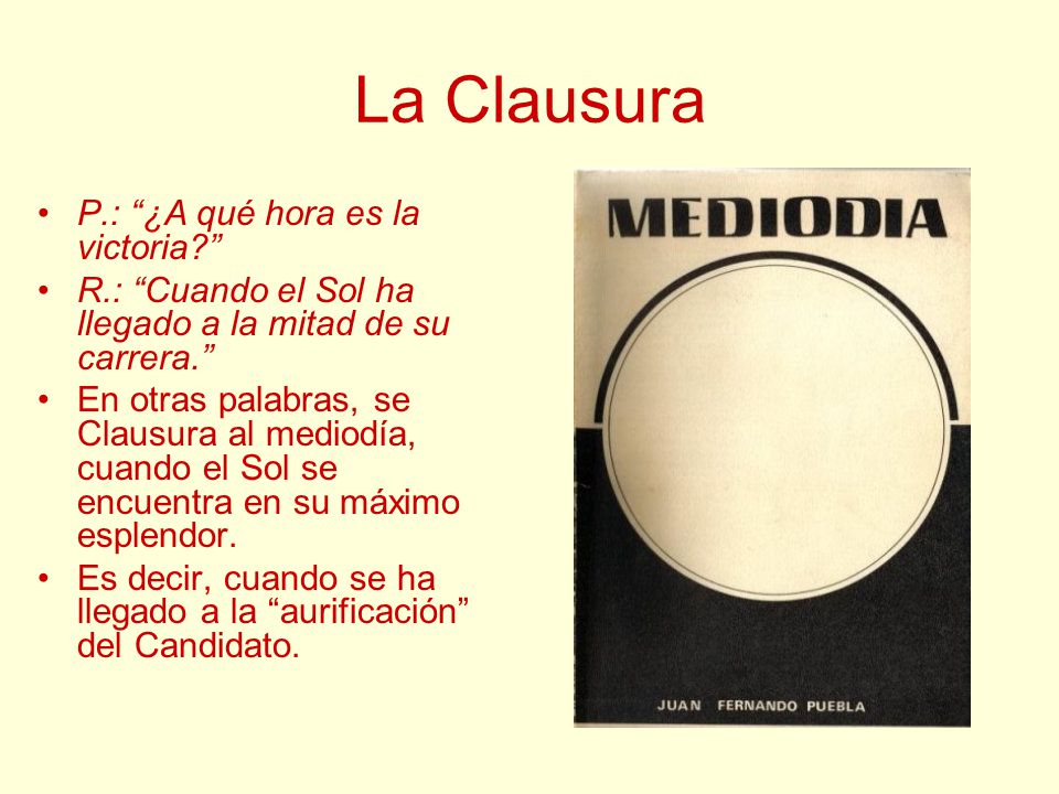 La Clausura P.: ¿A qué hora es la victoria