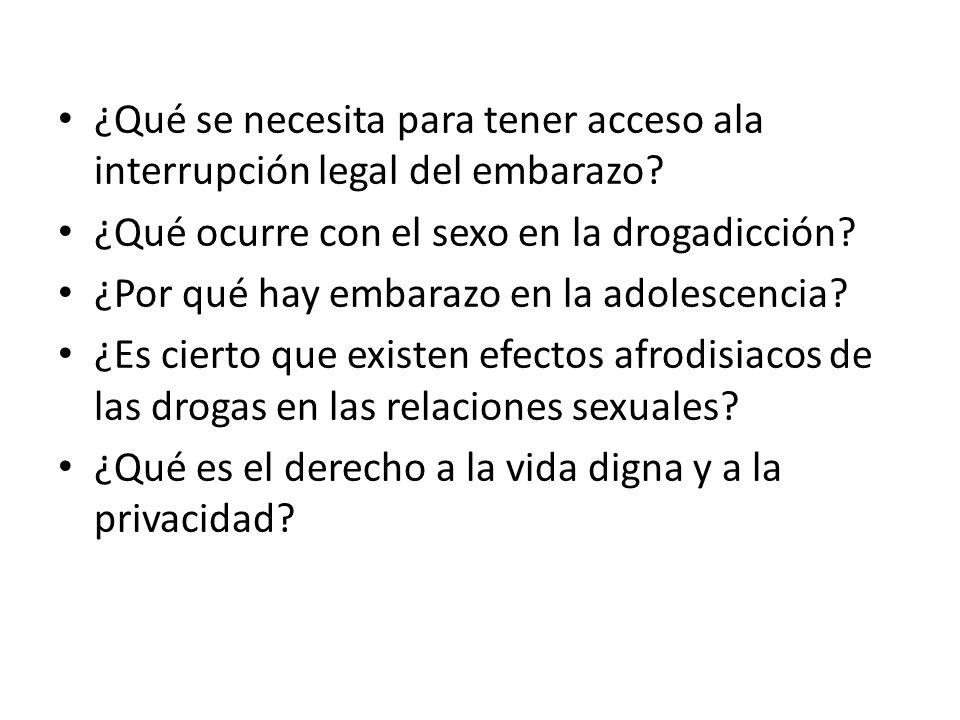 ¿Qué se necesita para tener acceso ala interrupción legal del embarazo