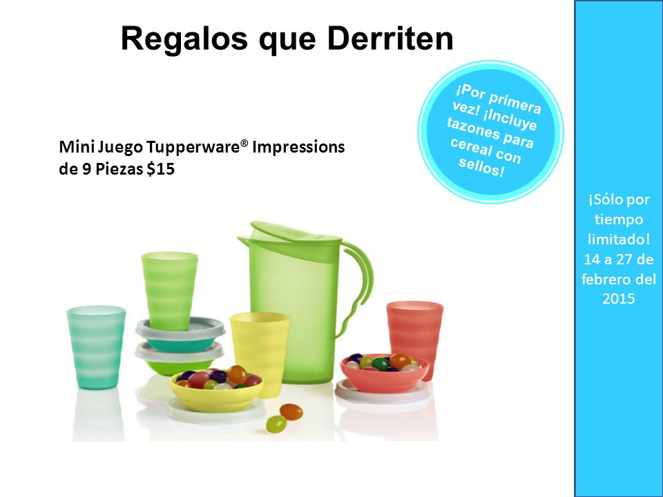 ¡Por primera vez! ¡Incluye tazones para cereal con sellos!