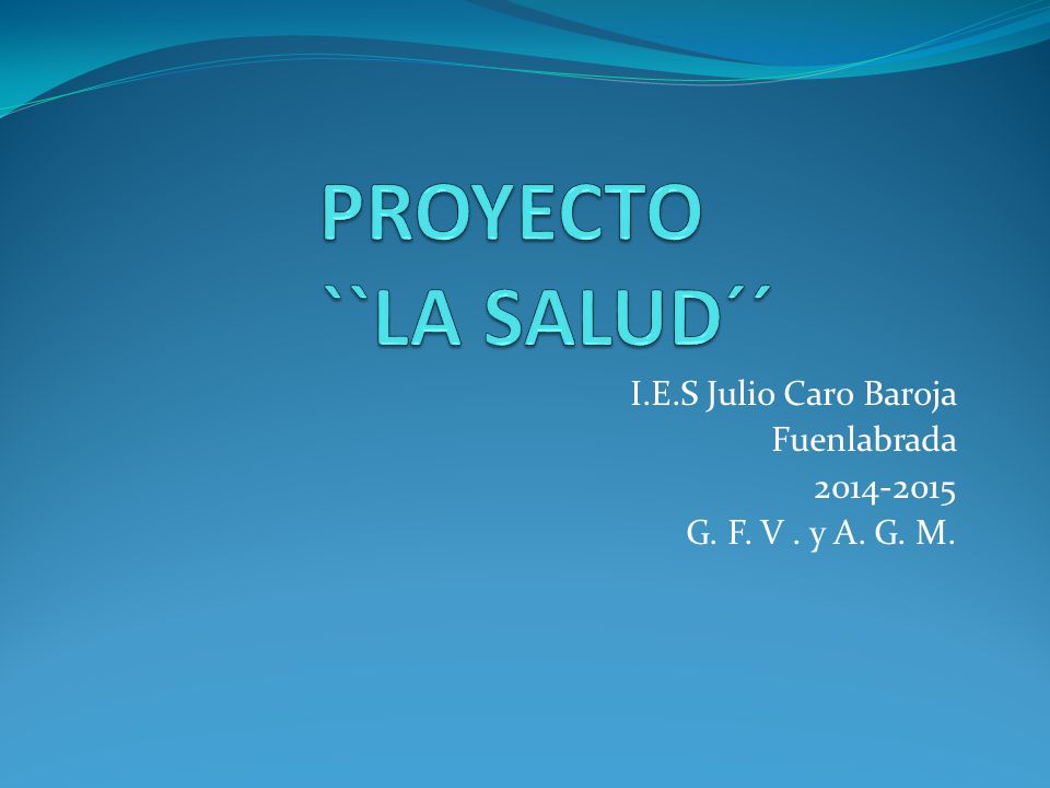 I.E.S Julio Caro Baroja Fuenlabrada G. F. V . y A. G. M.