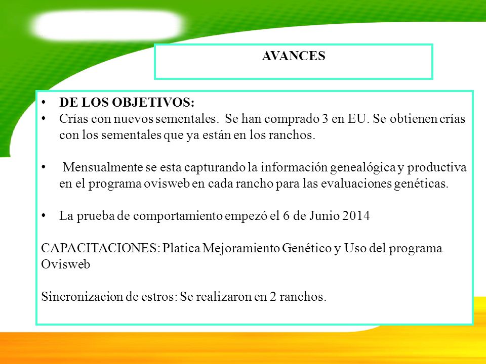 La prueba de comportamiento empezó el 6 de Junio 2014