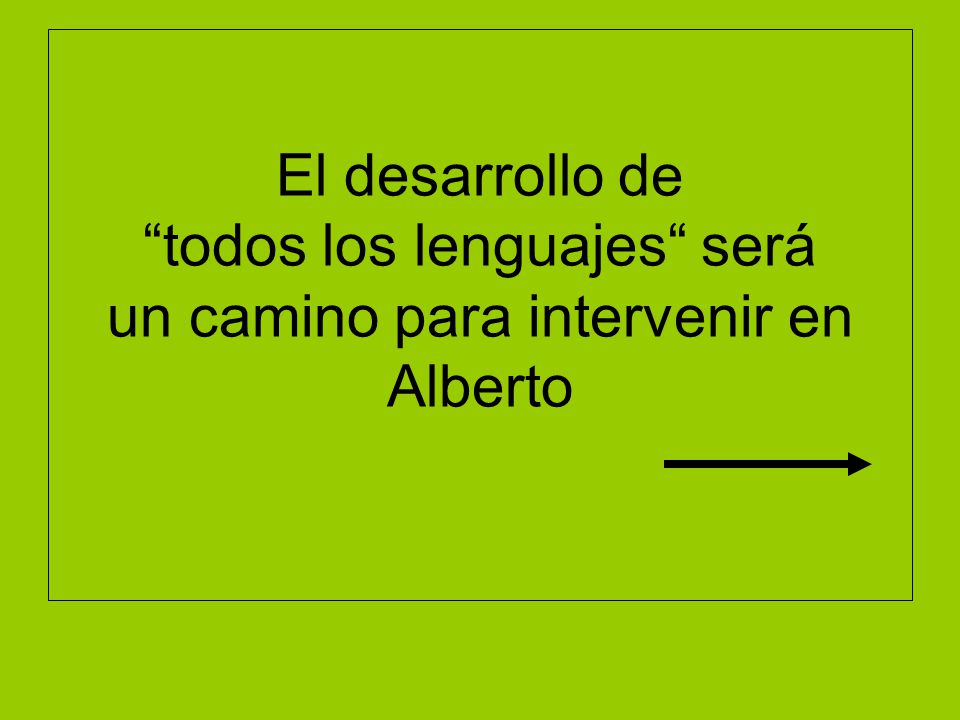 El desarrollo de todos los lenguajes será un camino para intervenir en Alberto