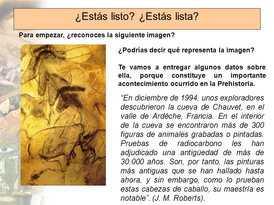¿Estás listo ¿Estás lista