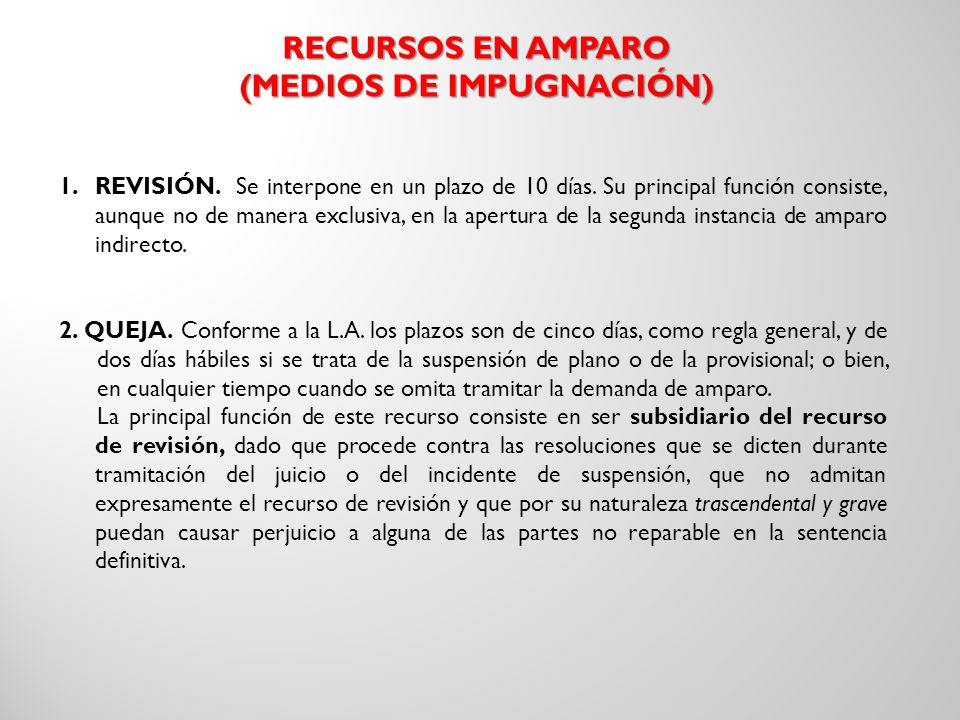 (MEDIOS DE IMPUGNACIÓN)