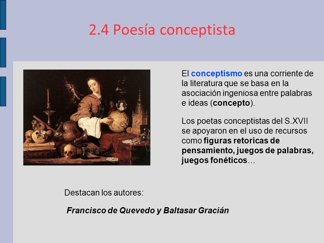 2.4 Poesía conceptista