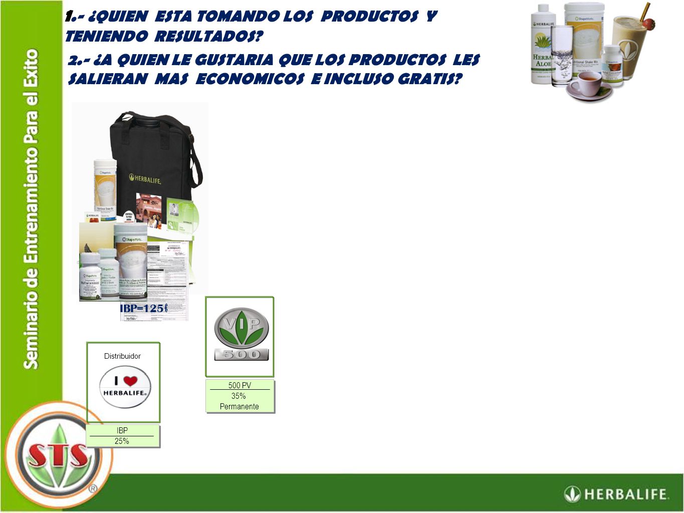 1.- ¿QUIEN ESTA TOMANDO LOS PRODUCTOS Y TENIENDO RESULTADOS