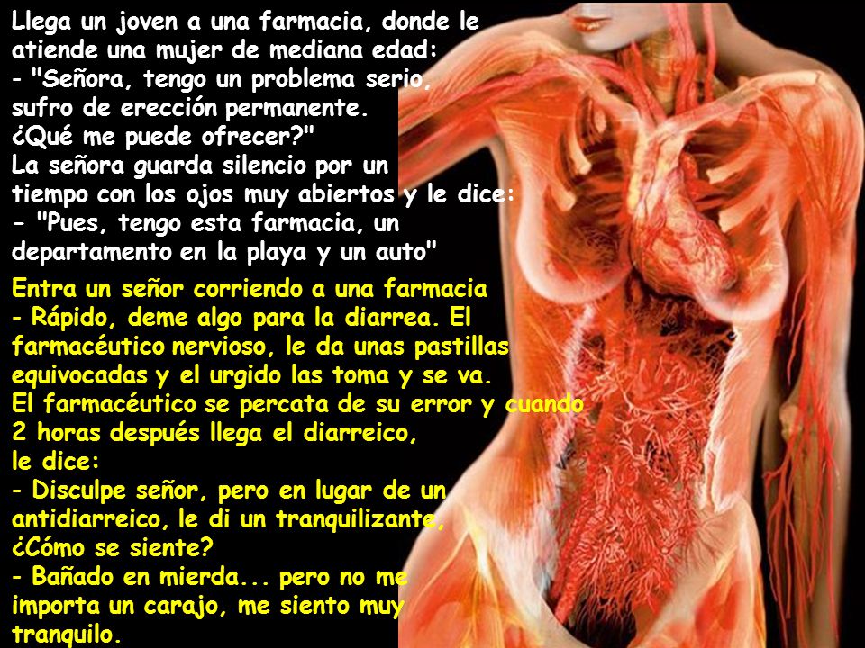 Llega un joven a una farmacia, donde le atiende una mujer de mediana edad:
