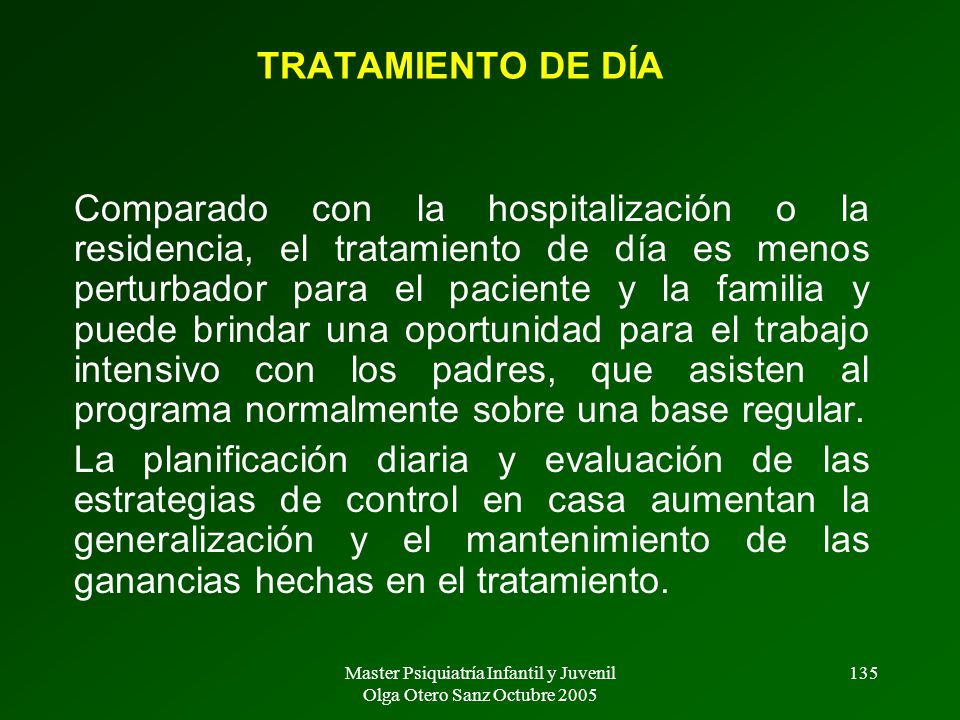 Master Psiquiatría Infantil y Juvenil Olga Otero Sanz Octubre 2005