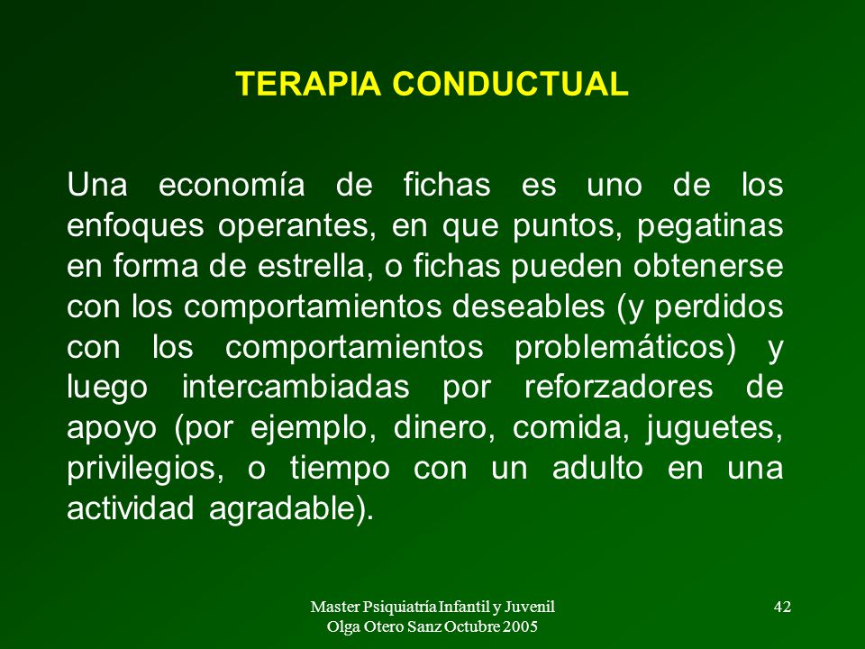 Master Psiquiatría Infantil y Juvenil Olga Otero Sanz Octubre 2005