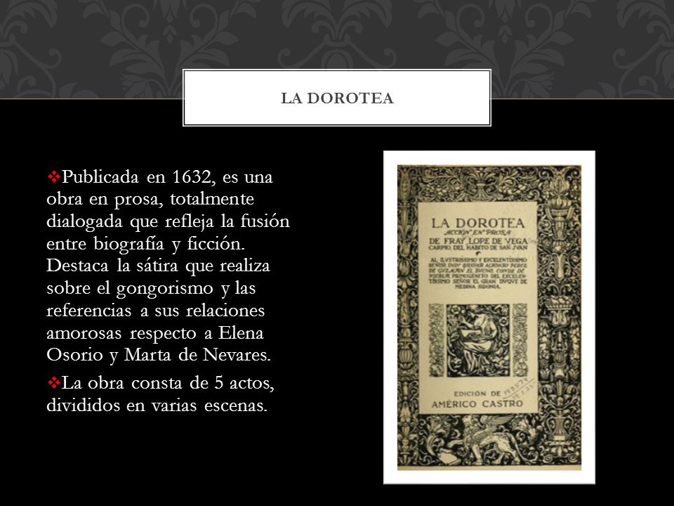 La obra consta de 5 actos, divididos en varias escenas.
