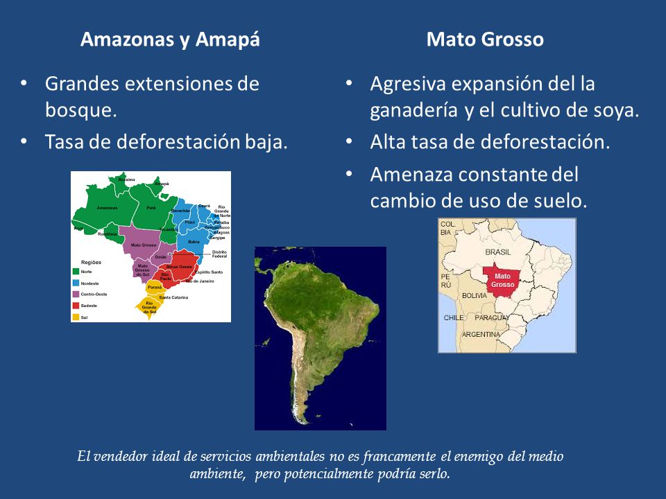 Amazonas y Amapá Mato Grosso