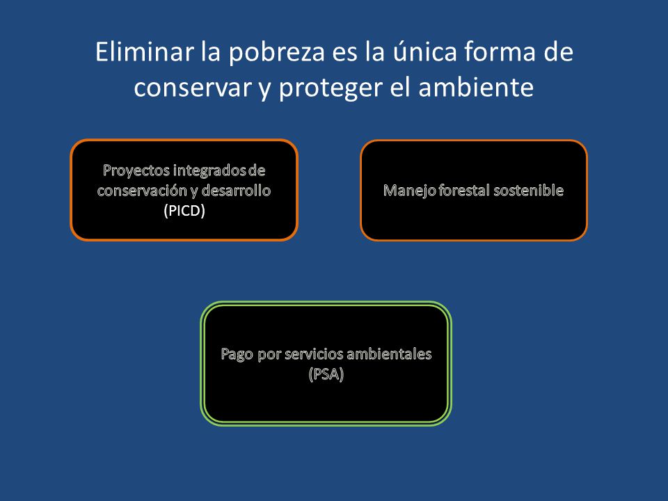 Eliminar la pobreza es la única forma de conservar y proteger el ambiente
