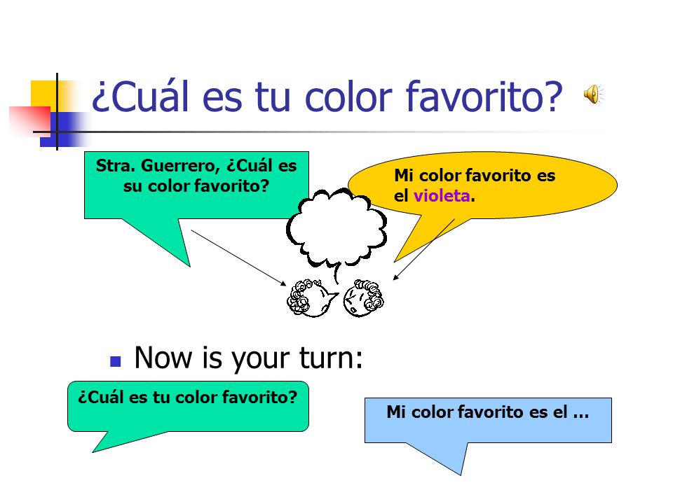 ¿Cuál es tu color favorito