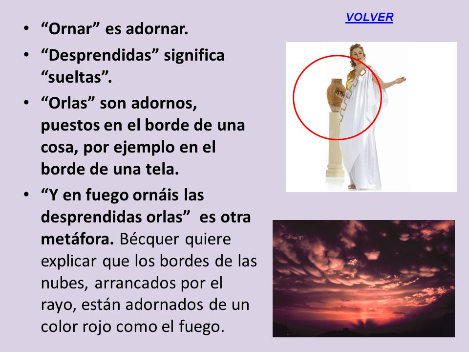 Desprendidas significa sueltas .