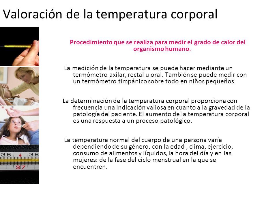 Valoración de la temperatura corporal