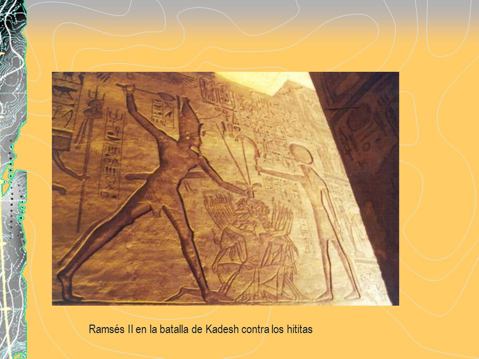 Ramsés II en la batalla de Kadesh contra los hititas