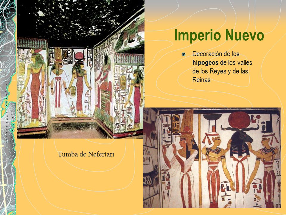 Imperio Nuevo Decoración de los hipogeos de los valles de los Reyes y de las Reinas.