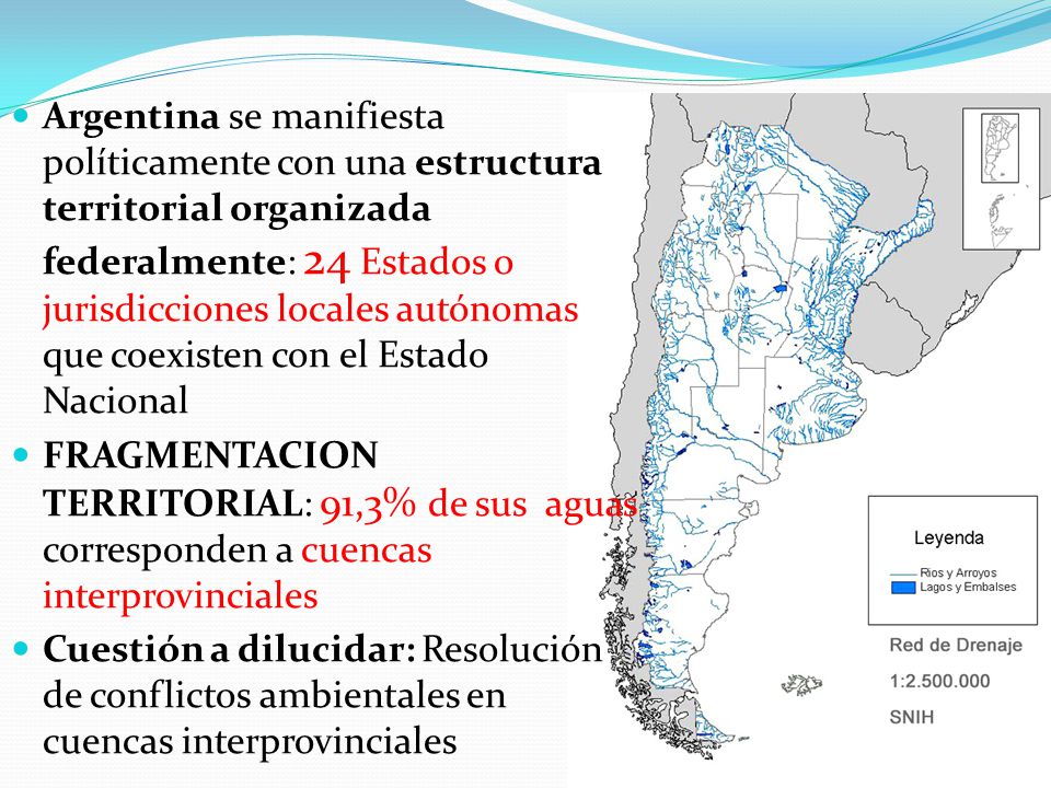 Argentina se manifiesta políticamente con una estructura territorial organizada federalmente: 24 Estados o jurisdicciones locales autónomas que coexisten con el Estado Nacional