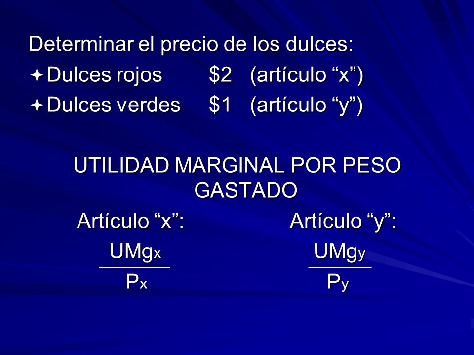 Determinar el precio de los dulces: Dulces rojos $2 (artículo x )