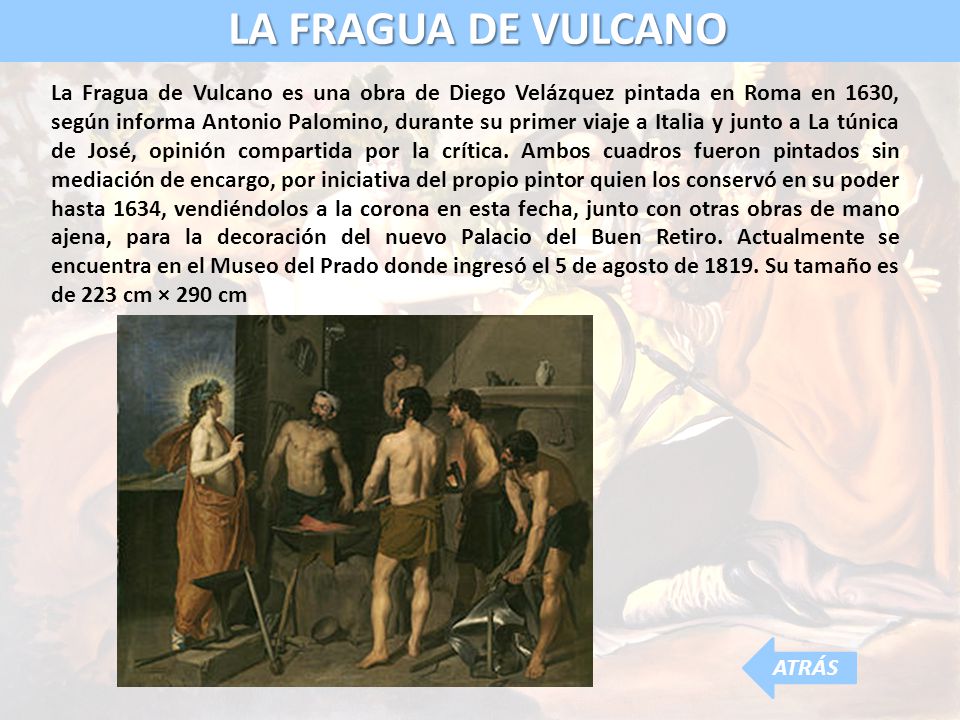 LA FRAGUA DE VULCANO