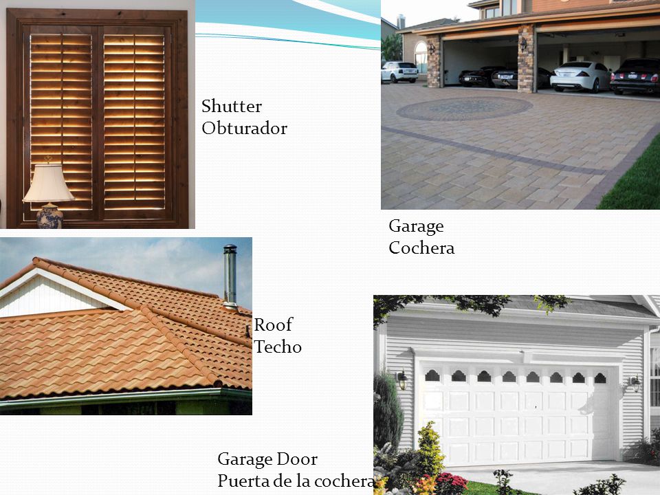 Shutter Obturador Garage Cochera Roof Techo Garage Door Puerta de la cochera