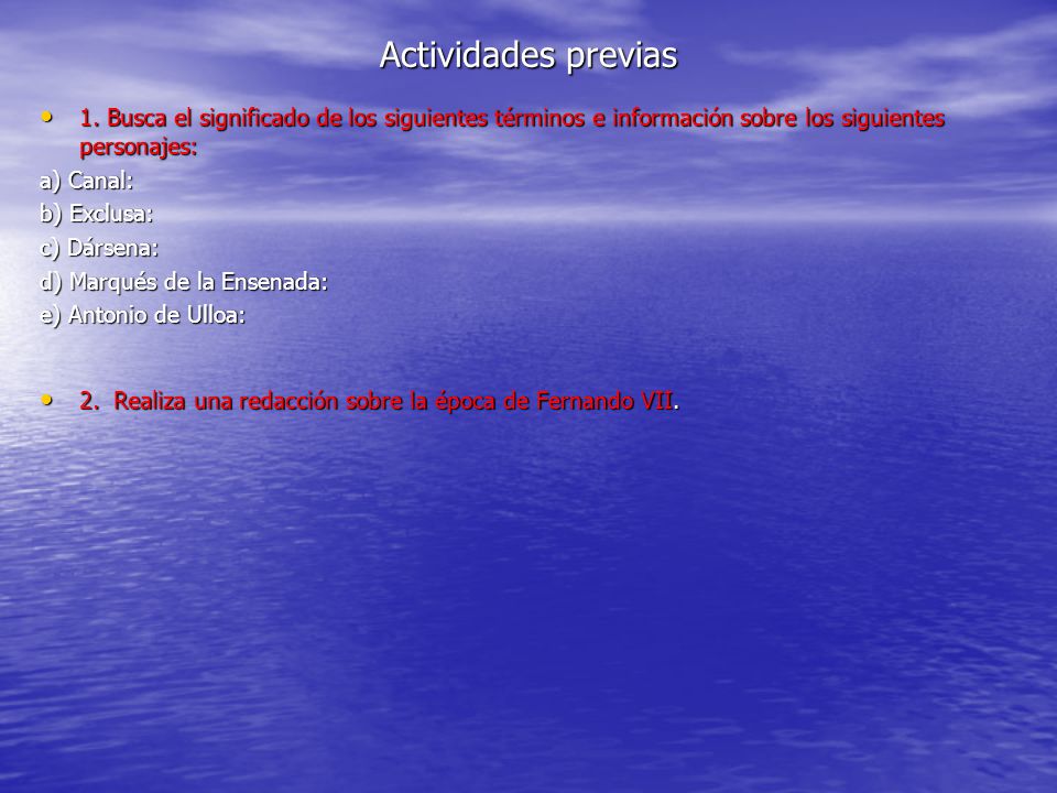 Actividades previas 1. Busca el significado de los siguientes términos e información sobre los siguientes personajes: