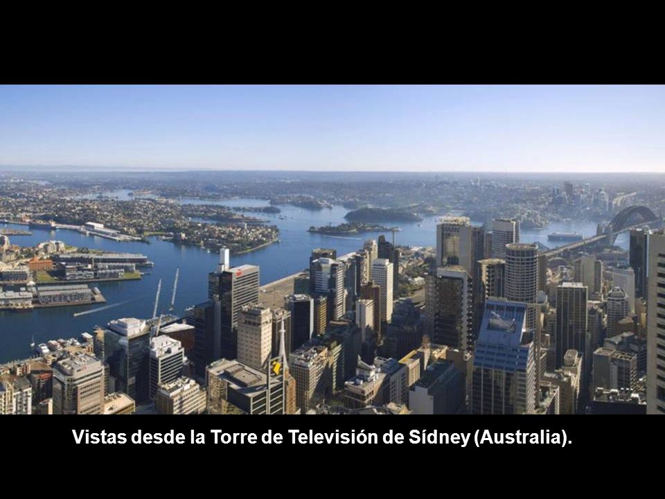 Vistas desde la Torre de Televisión de Sídney (Australia).