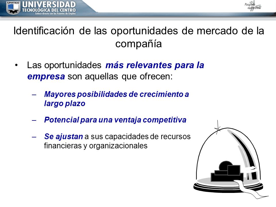 Identificación de las oportunidades de mercado de la compañía