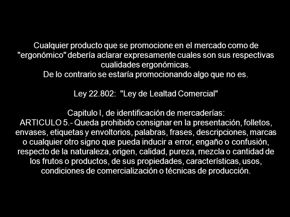 De lo contrario se estaría promocionando algo que no es.
