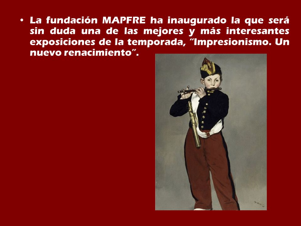La fundación MAPFRE ha inaugurado la que será sin duda una de las mejores y más interesantes exposiciones de la temporada, Impresionismo.