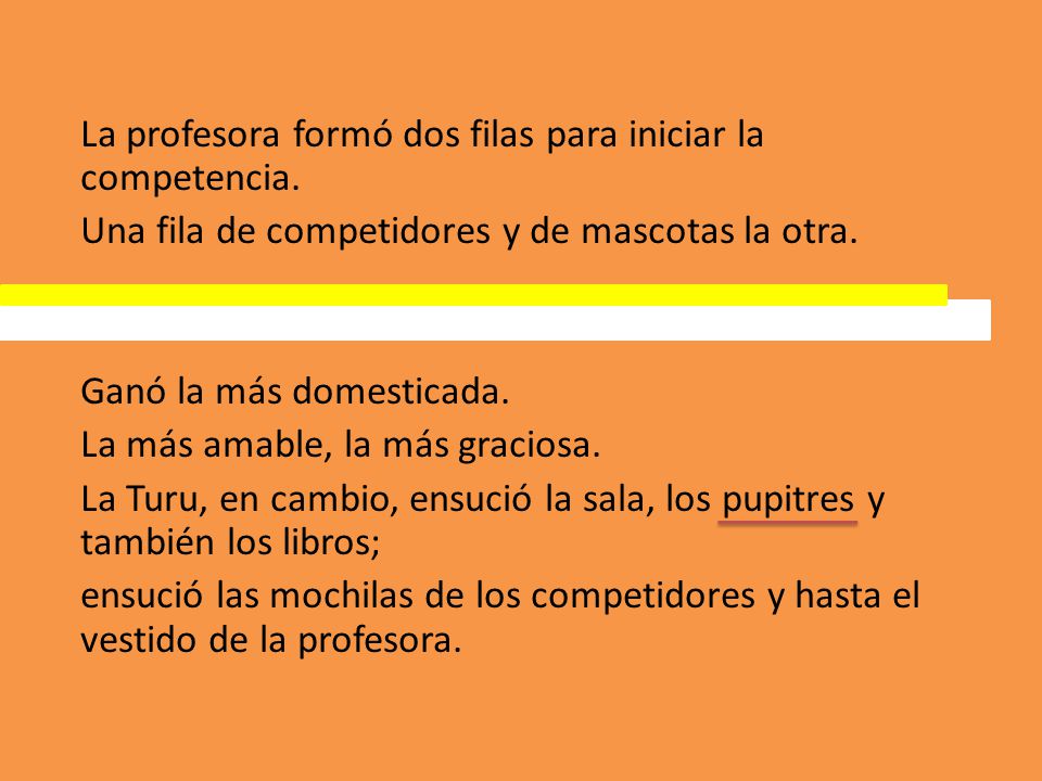 La profesora formó dos filas para iniciar la competencia