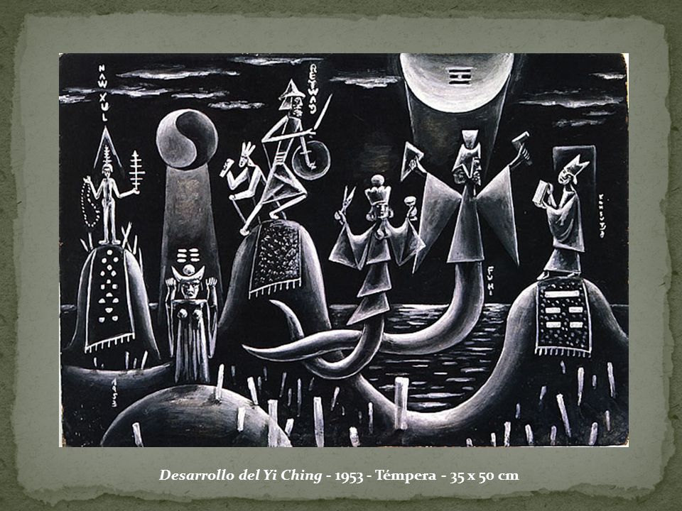 Desarrollo del Yi Ching Témpera - 35 x 50 cm
