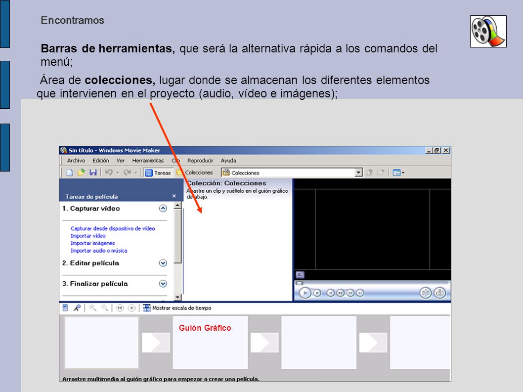 Encontramos Barras de herramientas, que será la alternativa rápida a los comandos del menú;