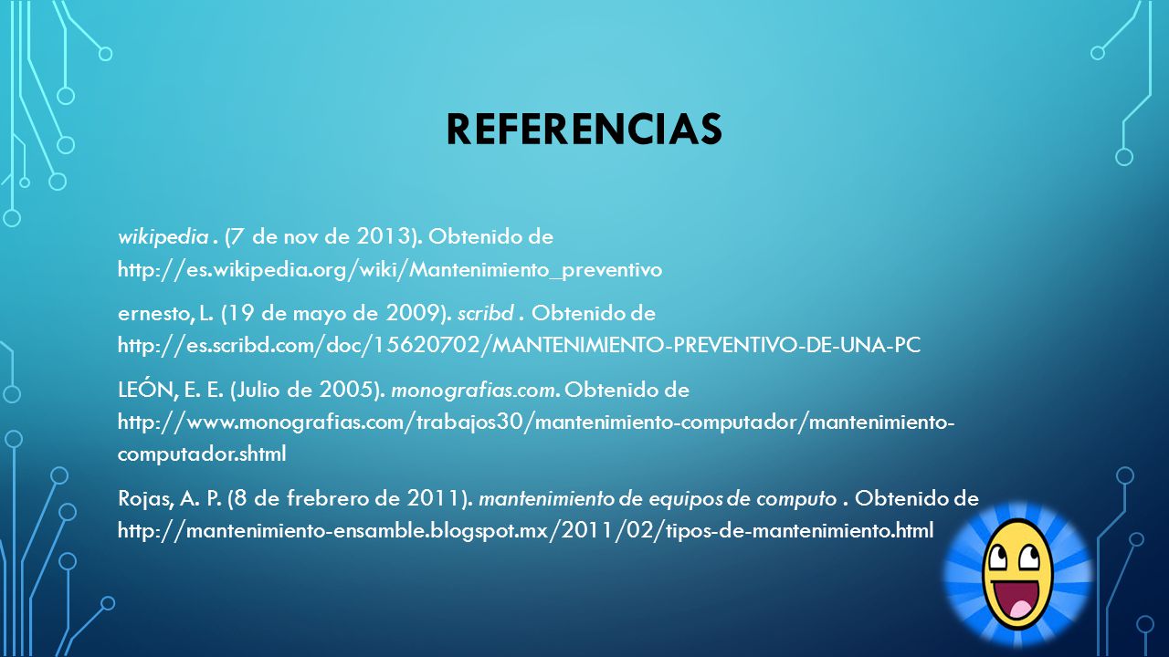 Referencias wikipedia . (7 de nov de 2013). Obtenido de