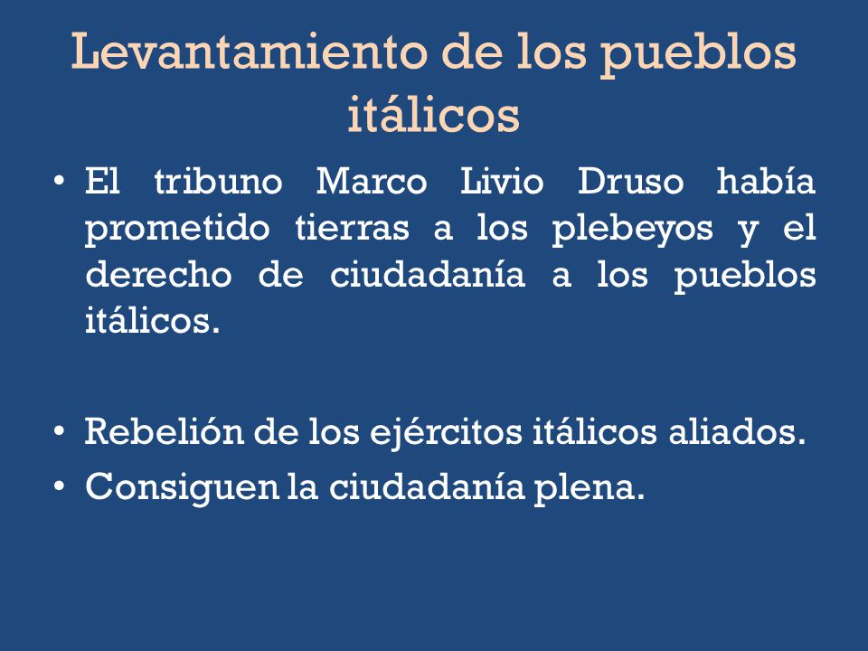 Levantamiento de los pueblos itálicos
