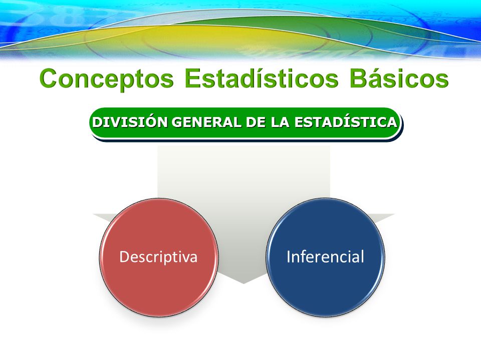 Conceptos Estadísticos Básicos DIVISIÓN GENERAL DE LA ESTADÍSTICA